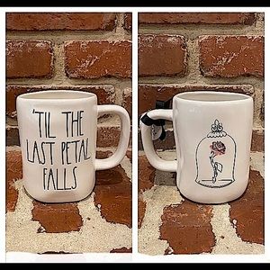 *LAST PRICE DROP Rae Dunn Disney ‘TIL THE LAST PETAL FALLS Mug Beauty & Beast